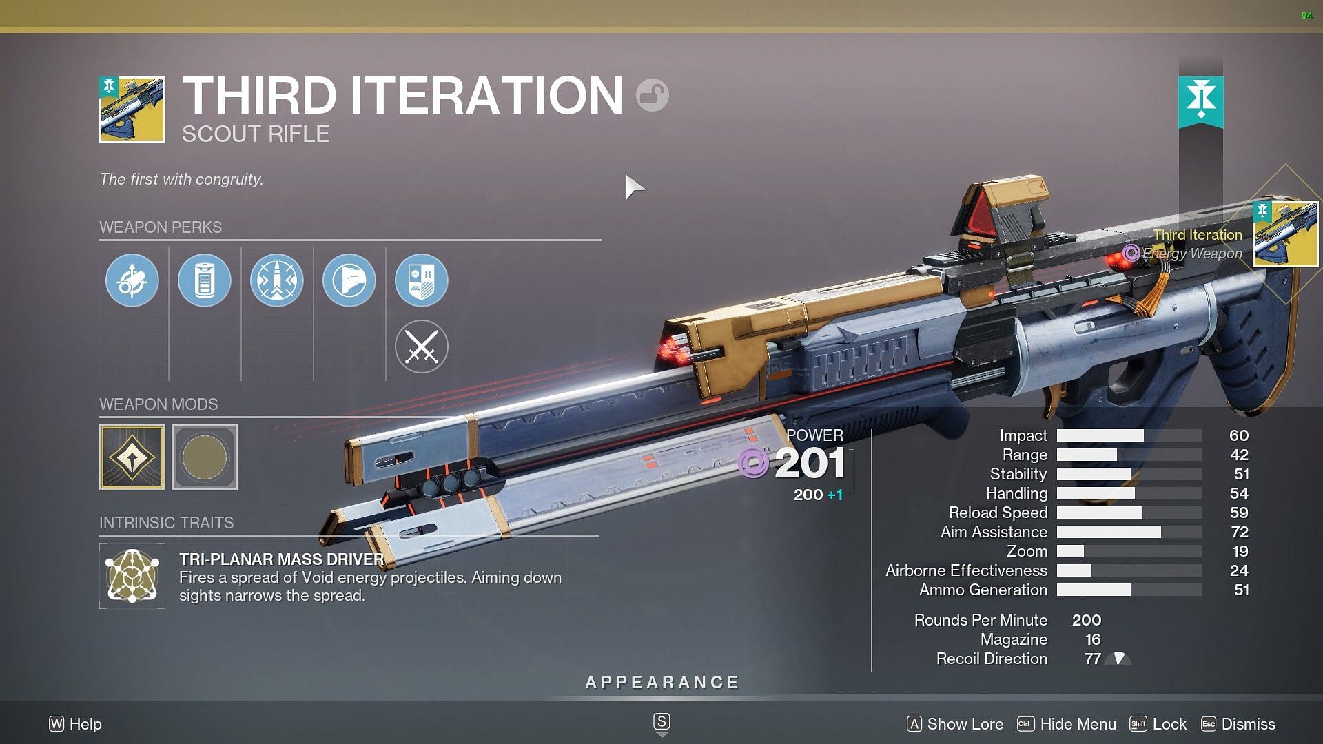 Third Iteration in Destiny 2 (Image via Bungie)